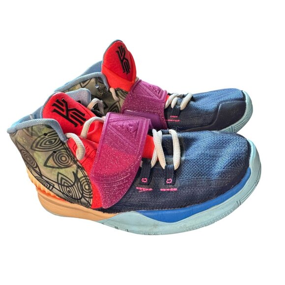 Nike‎ Kyrie 6 Unite The World Basketball Shoes Multicolor Boys Size 4Y - Picture 13 of 16